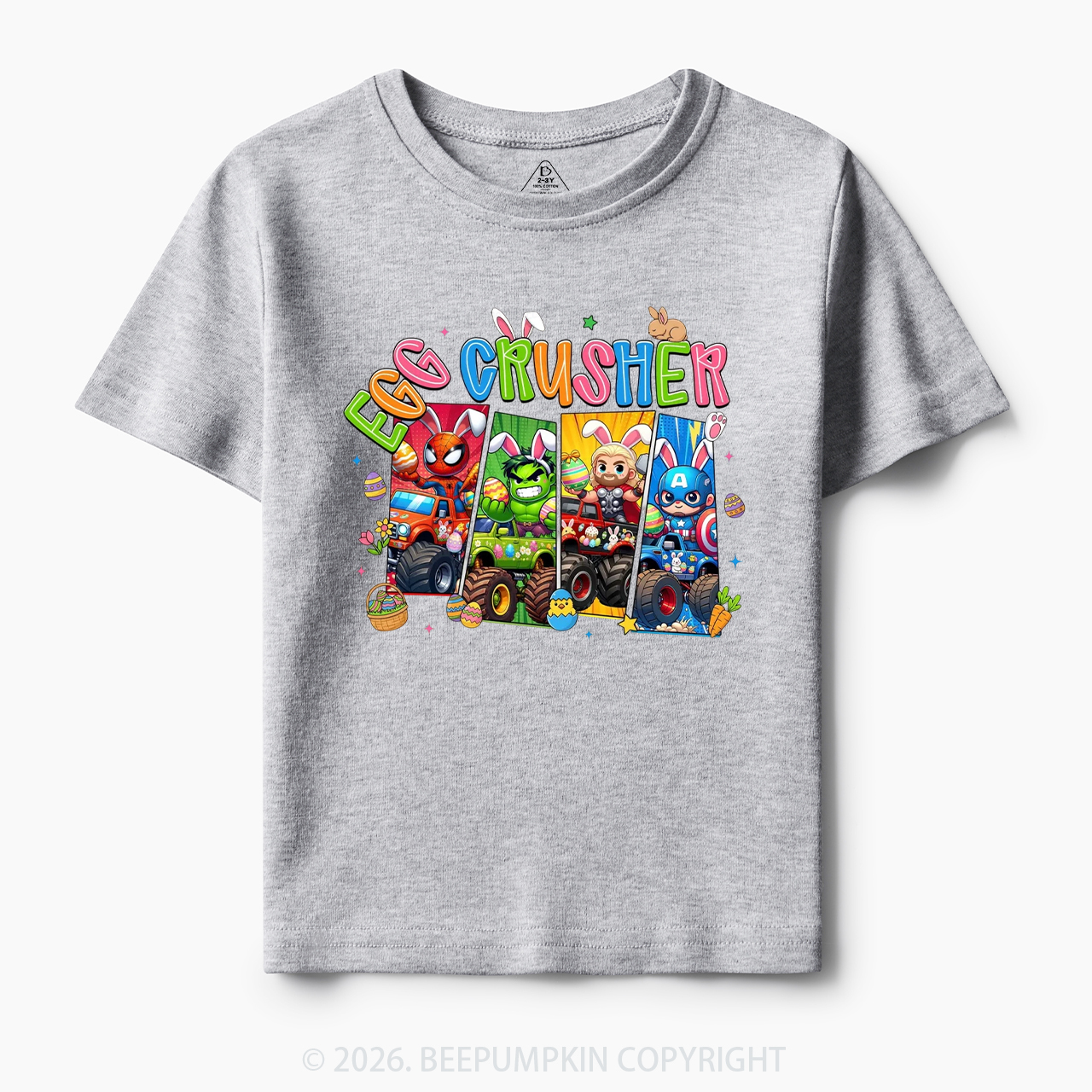 Easter Truck Egg Crusher Toddler&Kid's Tees