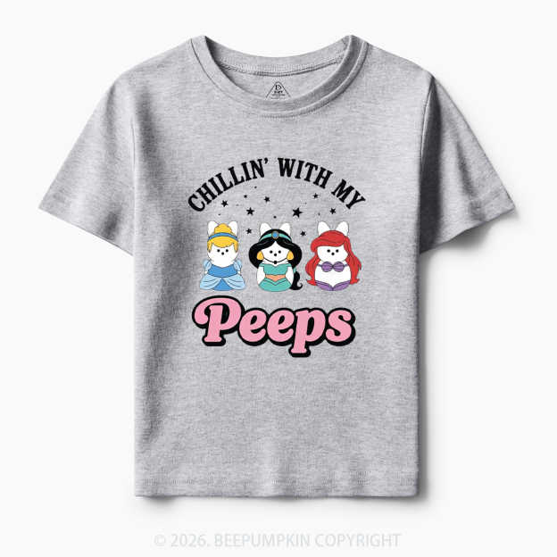 Chillin With My Peeps Bunny Toddler&Kid's Tees