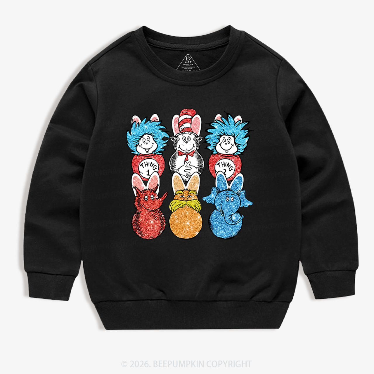 Easter Peeps Cartoon Kid's Sweatshirt