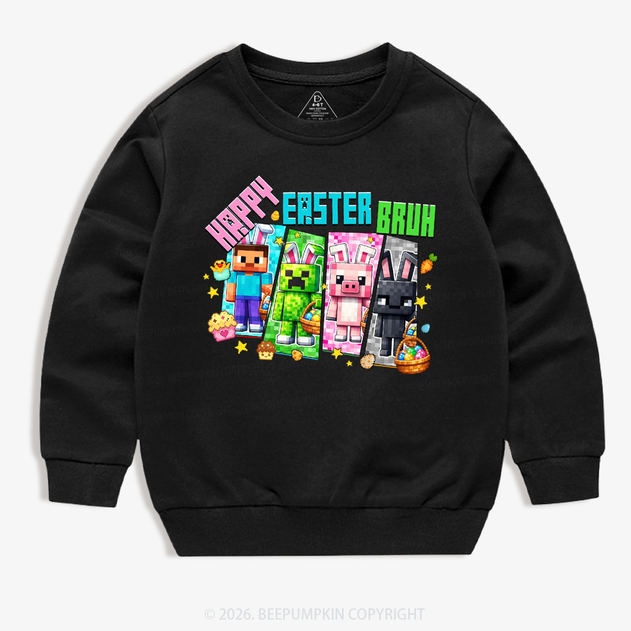 Happy Easter Mining Kid's Sweatshirt