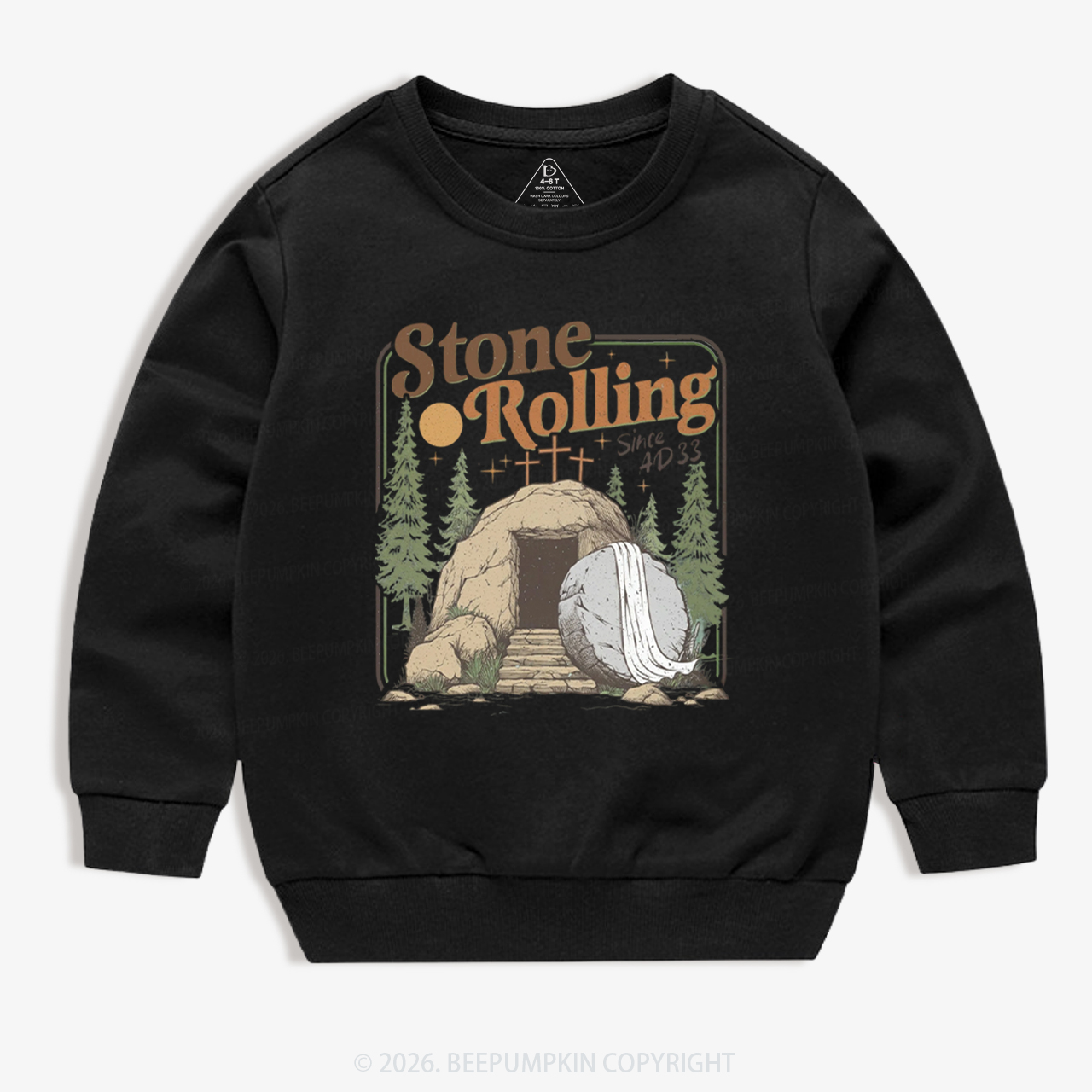 Trendy Music Easter Jesus Christ Kid's Sweatshirt