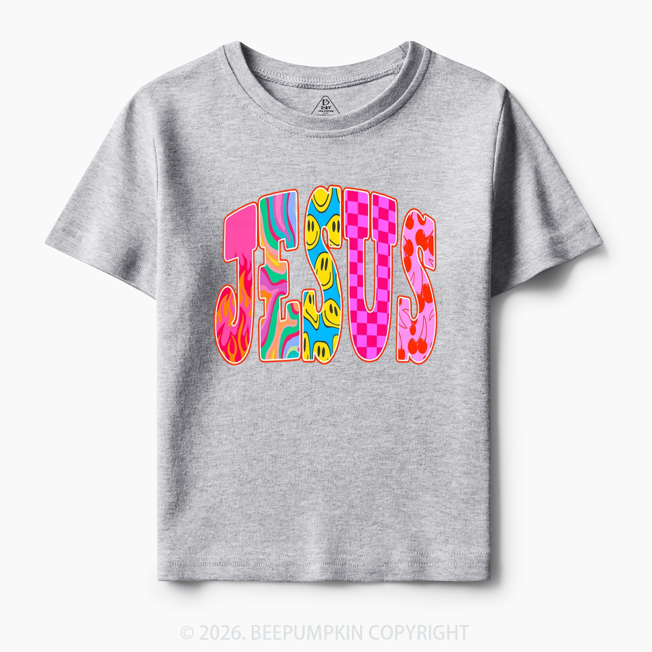 Jesus Loves Me Retro Colorful Toddler&Kid's Tees