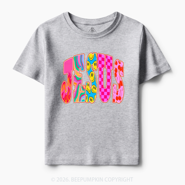 Jesus Loves Me Retro Colorful Toddler&Kid's Tees