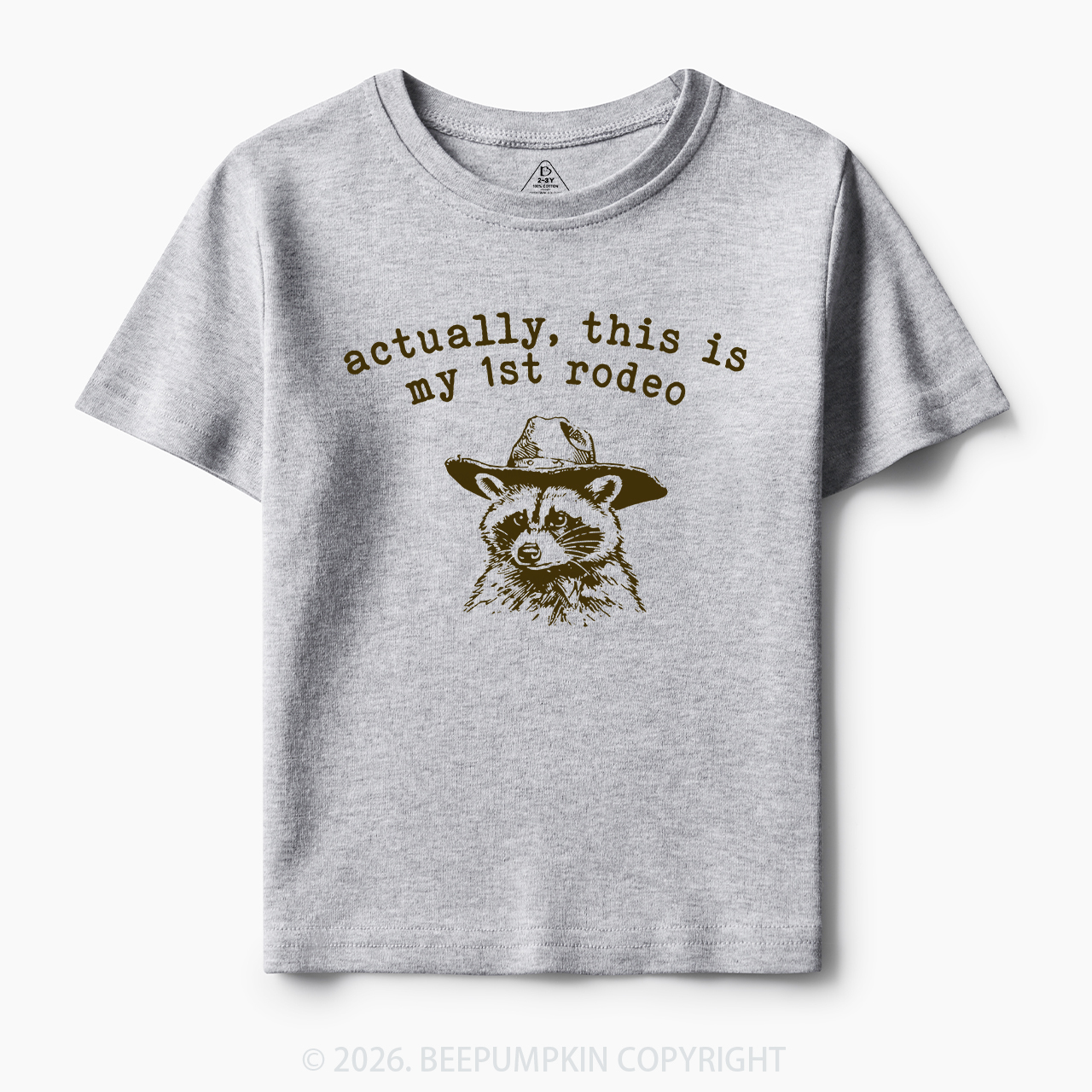 Raccoon My first Rodeo Birthday Toddler&Kid's Tees