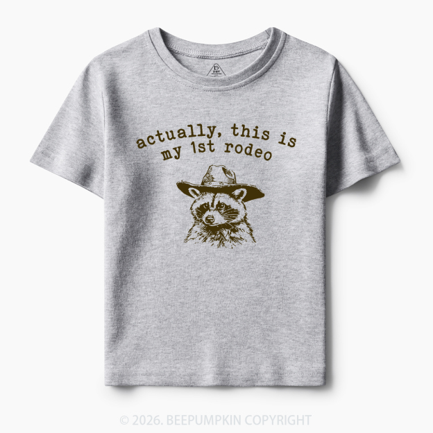 Raccoon My first Rodeo Birthday Toddler&Kid's Tees