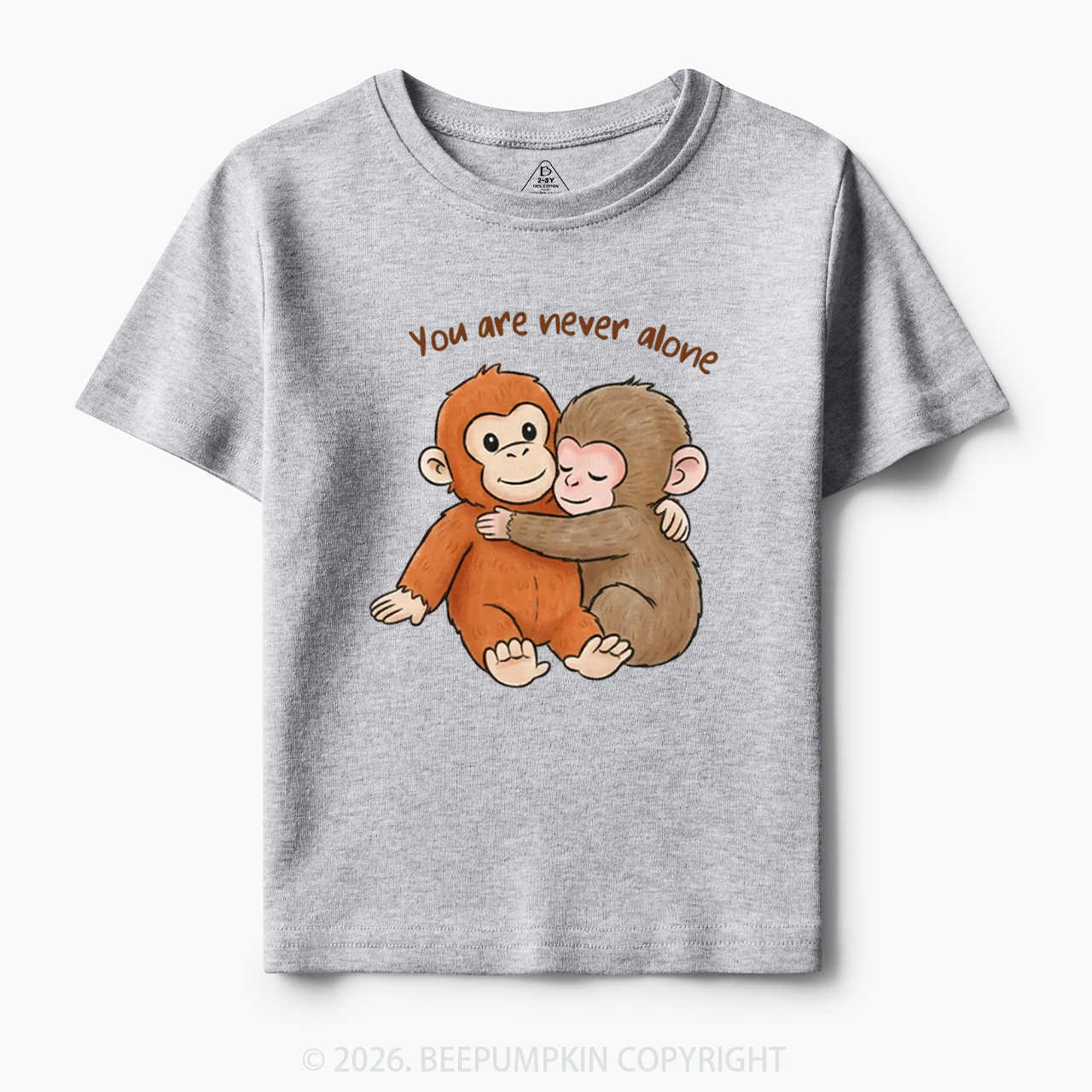 You Are Never Alone Punch Monkey Toddler&Kid's Tees