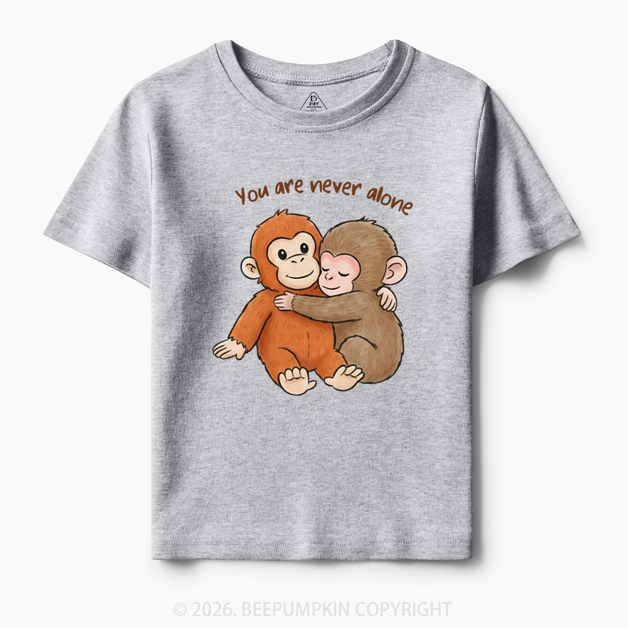 You Are Never Alone Punch Monkey Toddler&Kid's Tees