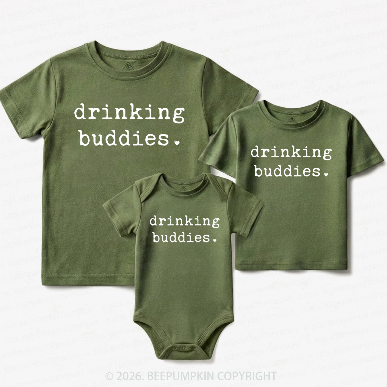 Drinking Buddies Matching Tees For Siblings