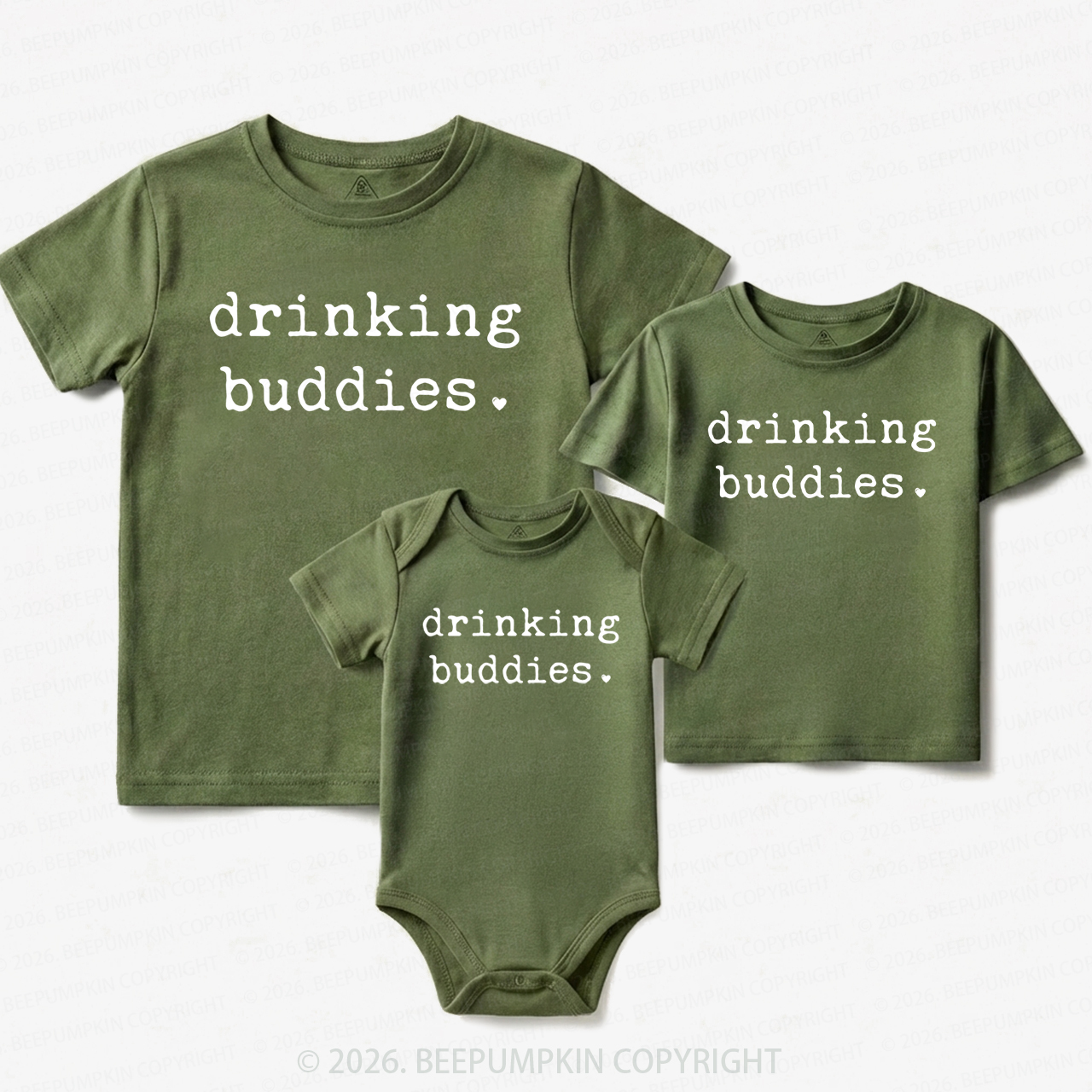 Drinking Buddies Matching Tees For Siblings