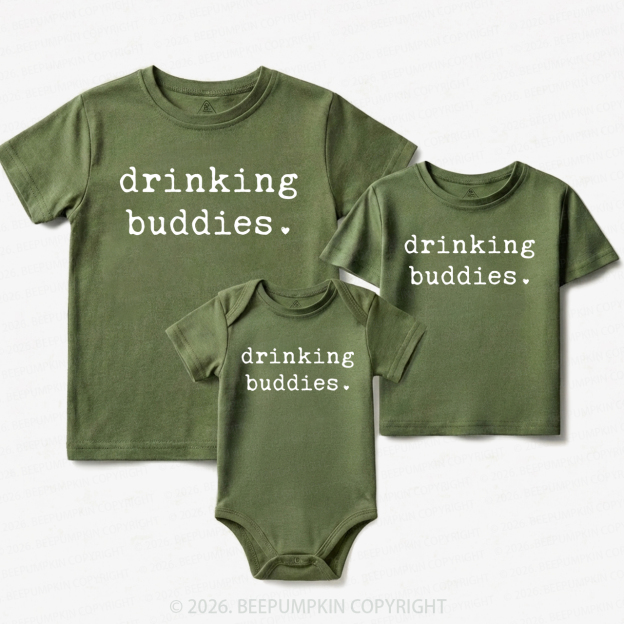 Drinking Buddies Matching Tees For Siblings