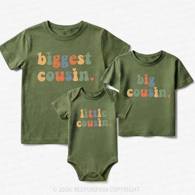 Colorful Cousin Crew Matching Tees For Siblings