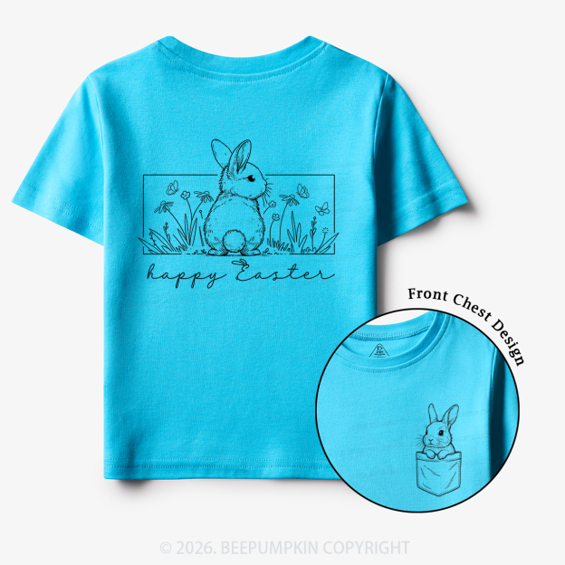 Happy Easter Spring Flowers Toddler&Kid's Tees