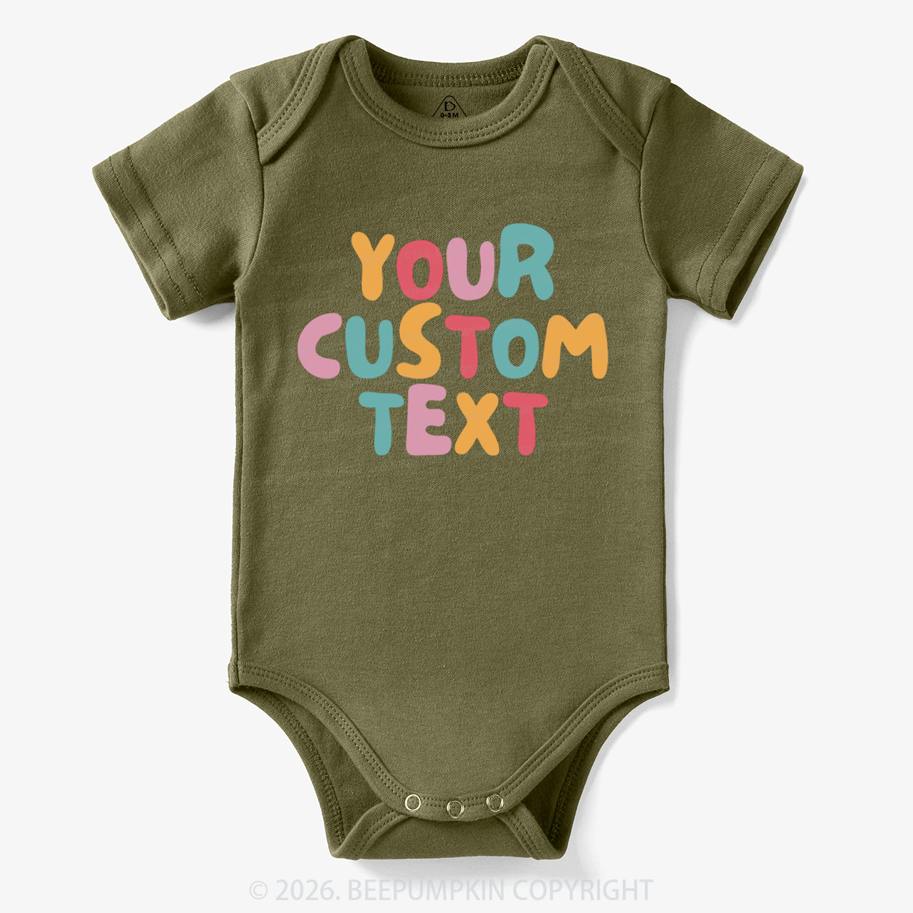 Personalized Retro Your Text Bodysuit