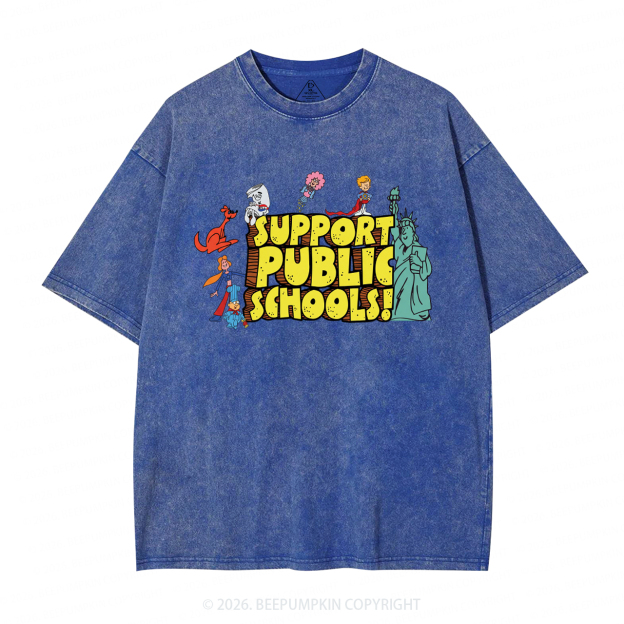Support Public Schools Washed T-Shirts