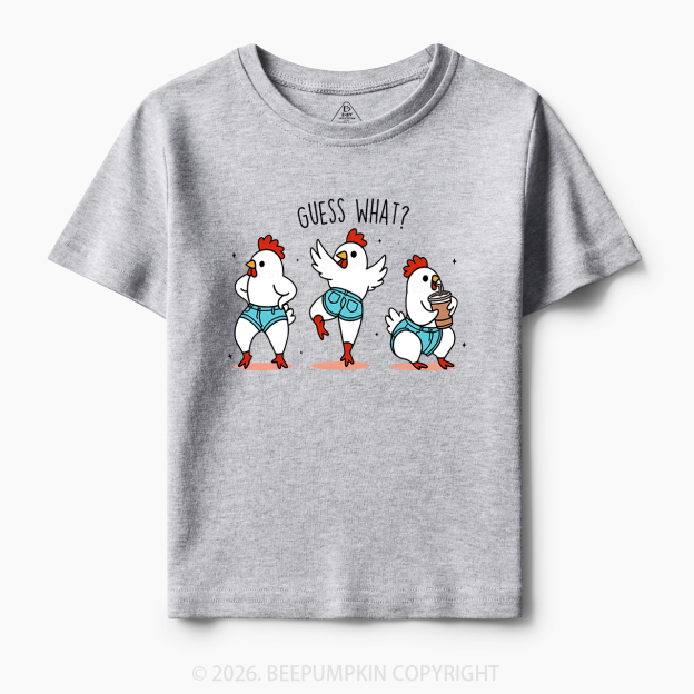 Guess What Chicken Butt Funny Western Toddler&Kid's Tees