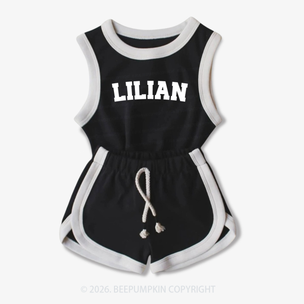 Personalized Name Baby Tank Top and Shorts Sets