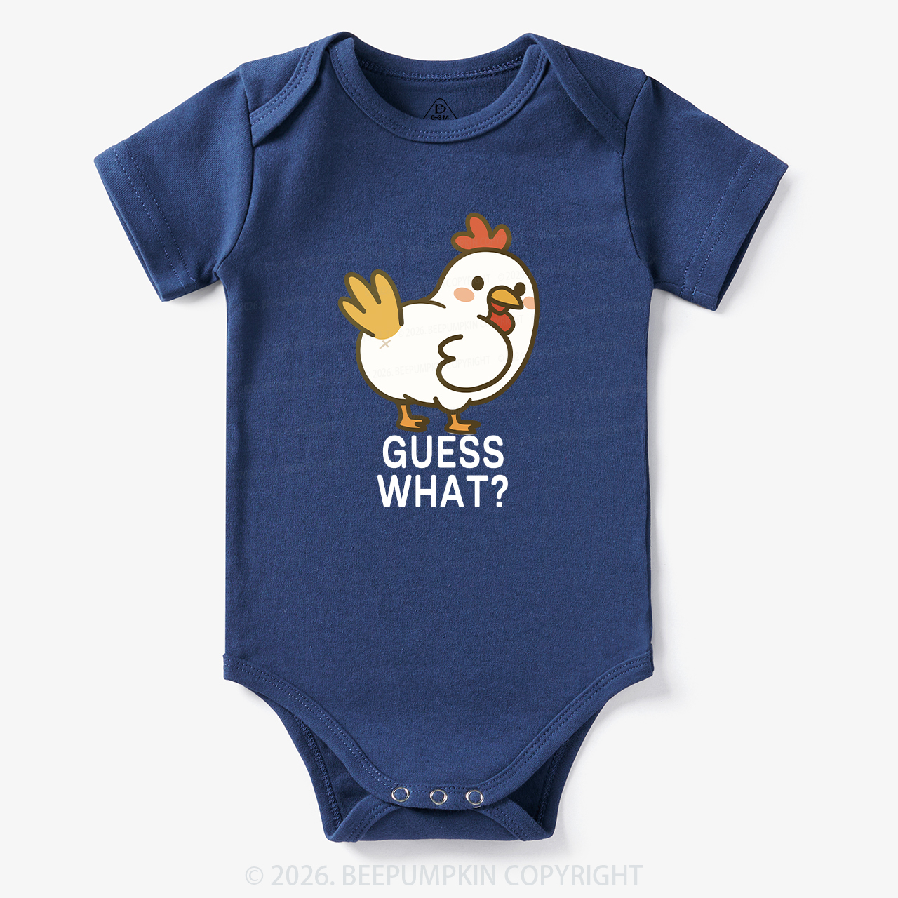 Guess What Chicken Funny Butt Joke Bodysuit