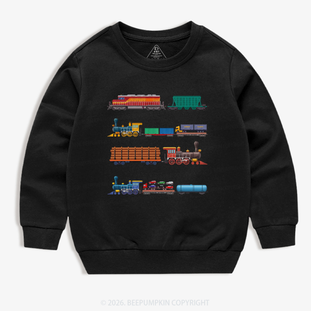 Rainbow Train Kid's Sweatshirt