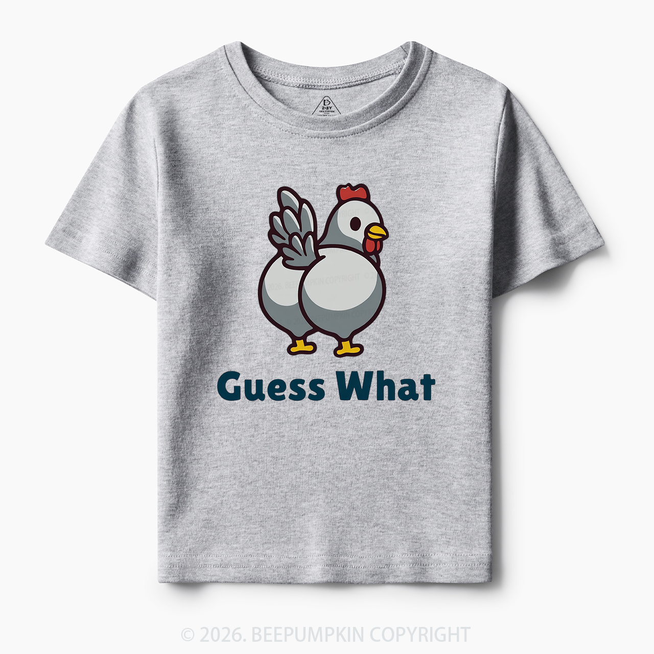 Chicken Butt Guess What Funny Poultry Pun Toddler&Kid's Tees