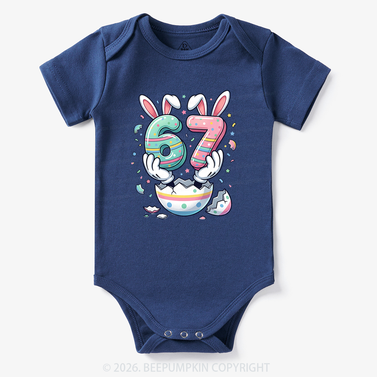 67 Easter Bunny Funny Bodysuit
