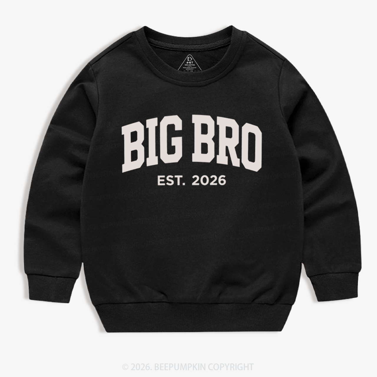 Big Bro Est 2026 Kid's Sweatshirt
