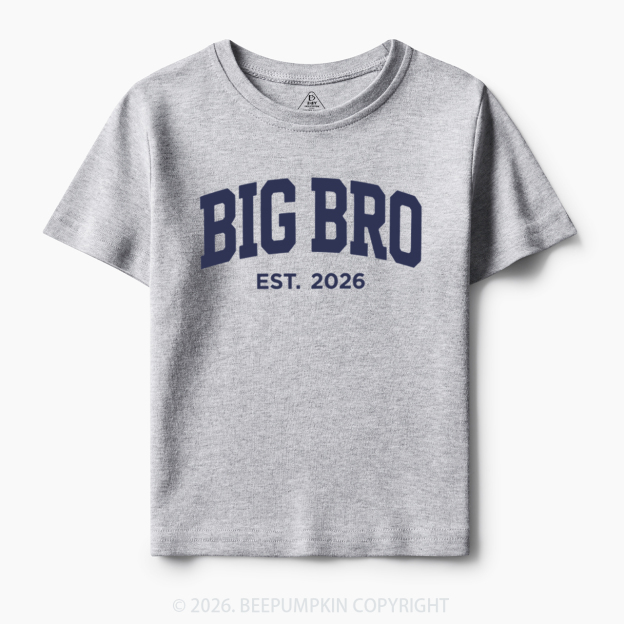 Big Bro Est 2026 Toddler&Kid's Tees
