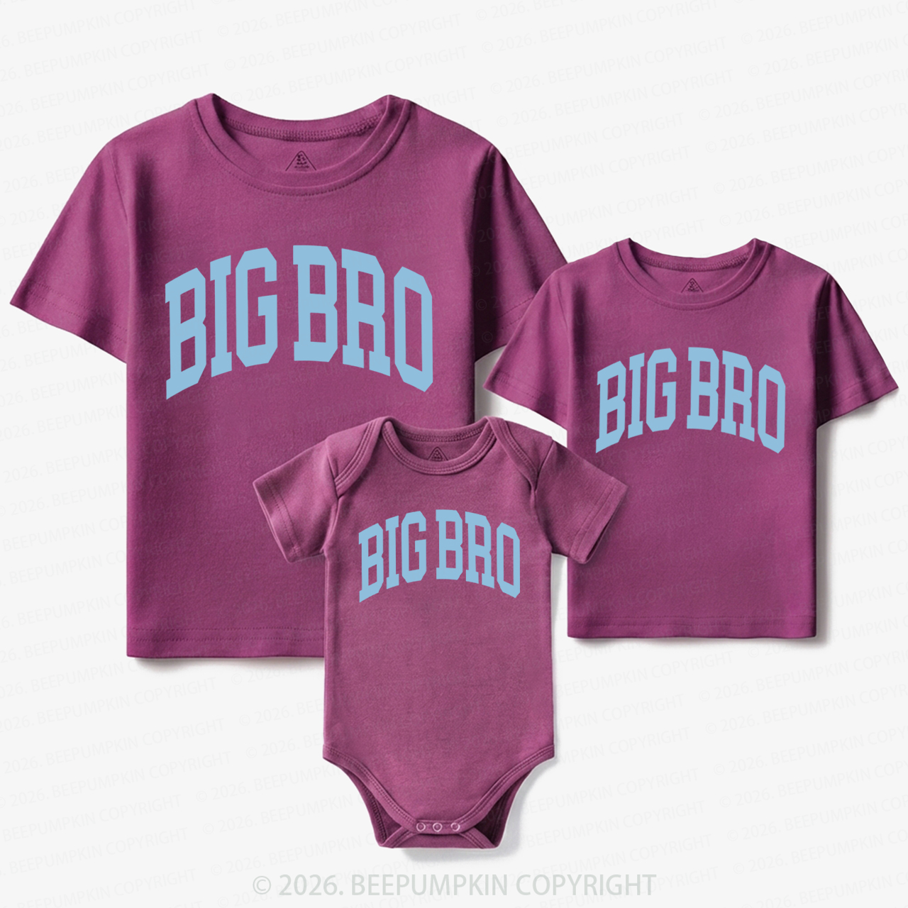 Big Bro Boho Natural Matching Tees For Siblings