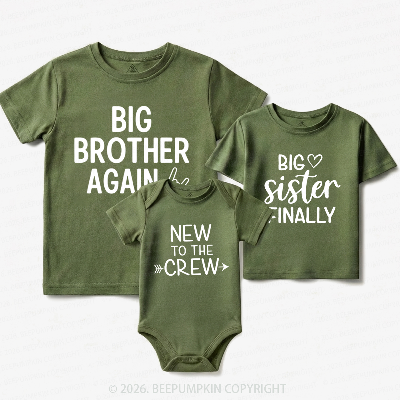 Big Brother Again Sister Finally New to Crew Matching Tees For Siblings