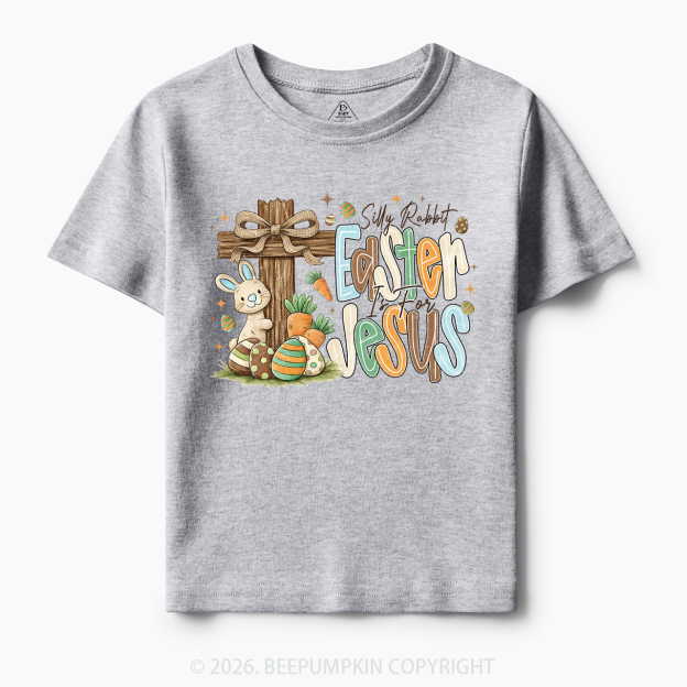 Easter If For Jesus Thrifted Farmhouse Bunny Toddler&Kid's Tees