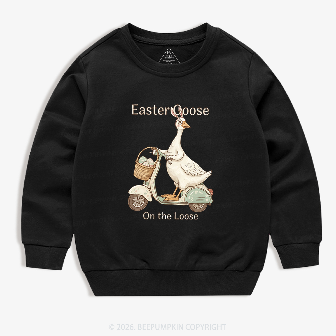 Easter Silly Goose Holiday Meme Kid's Sweatshirt