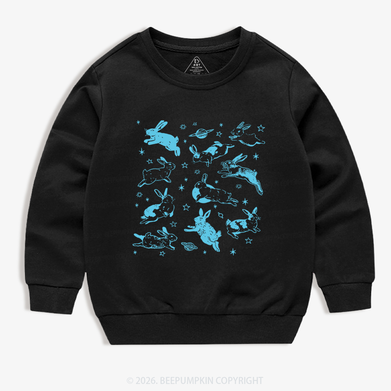 Bunnies in Space Kid's Sweatshirt