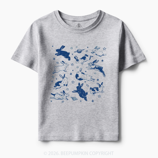 Bunnies in Space Toddler&Kid's Tees
