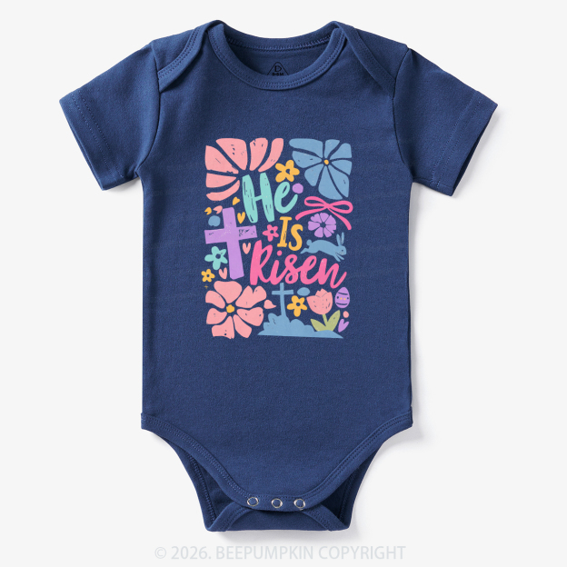 He is Risen Retro Christian Easter Bodysuit