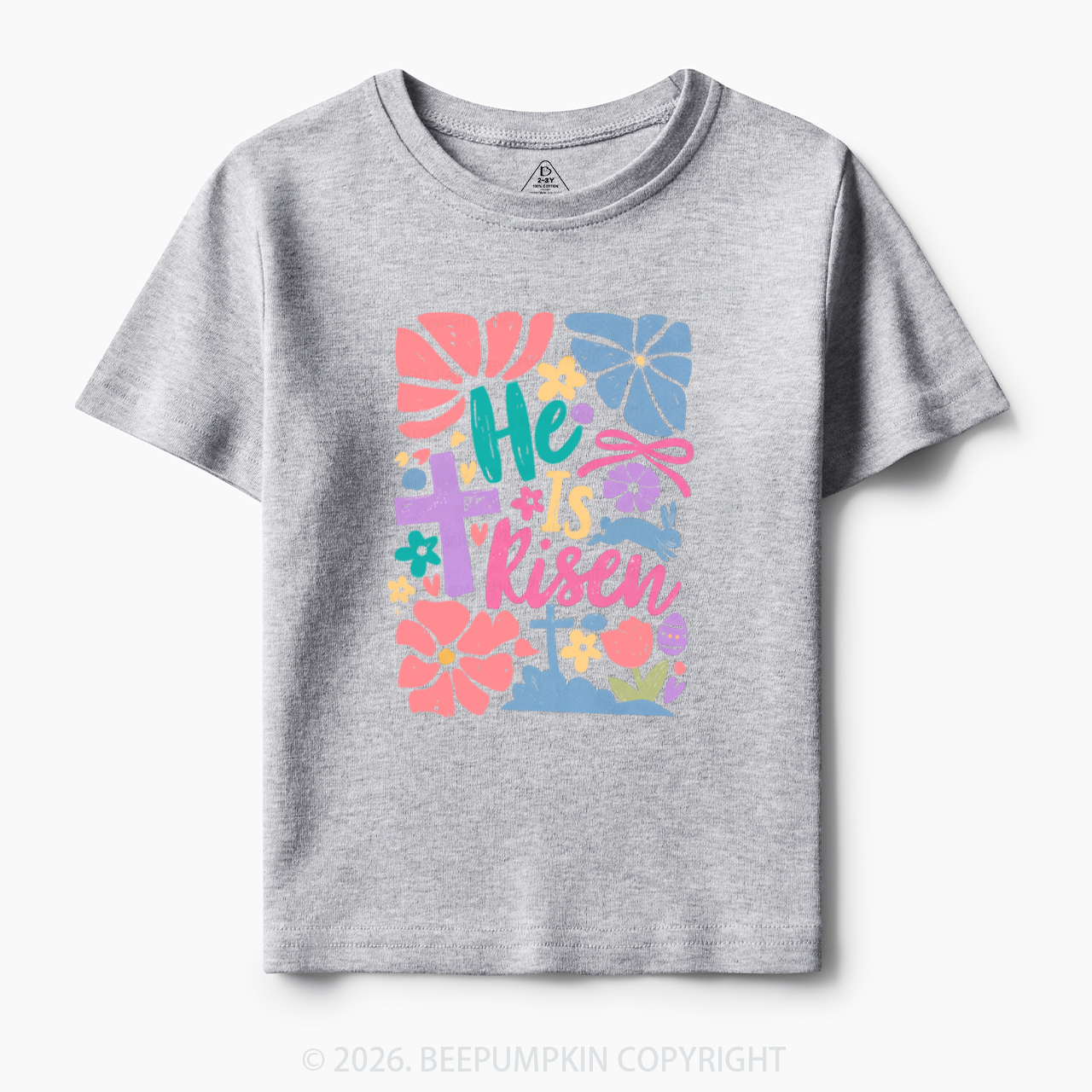 He is Risen Retro Christian Easter Toddler&Kid's Tees