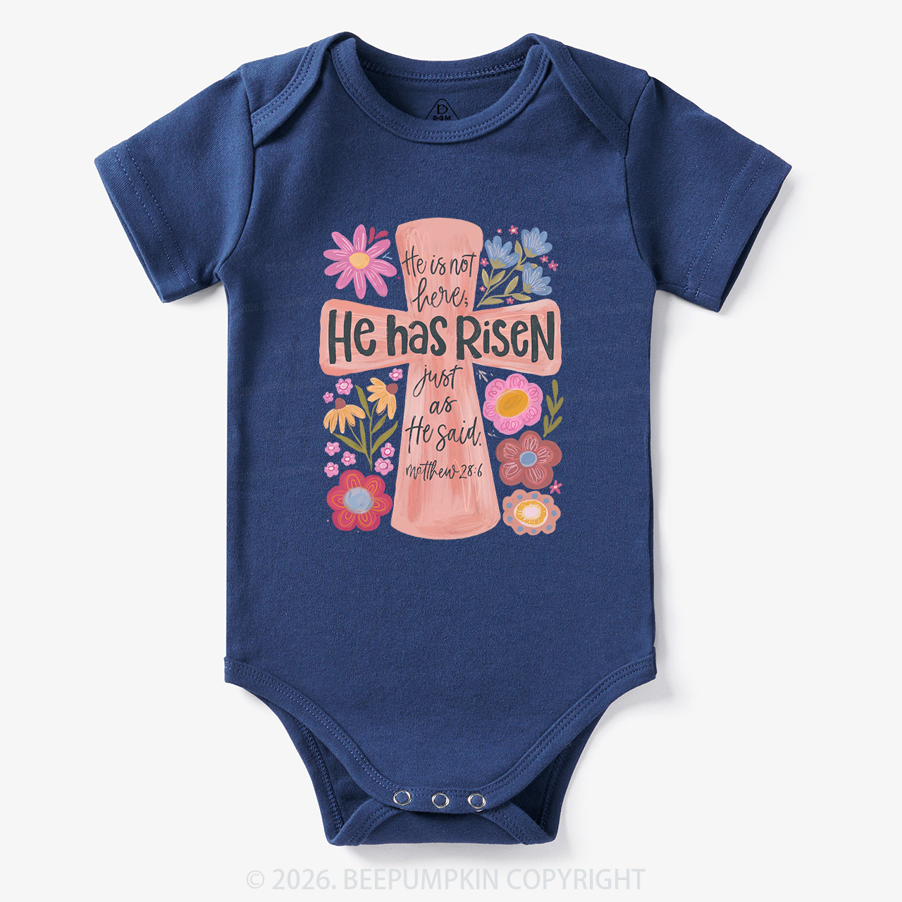 He Has Risen Christian Resurrection day Bodysuit