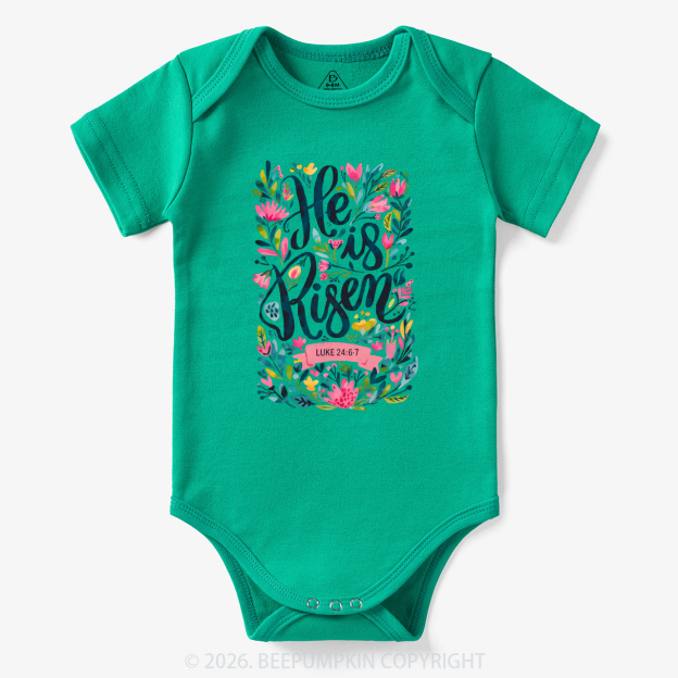 Christian Easter Floral Resurrection Bodysuit