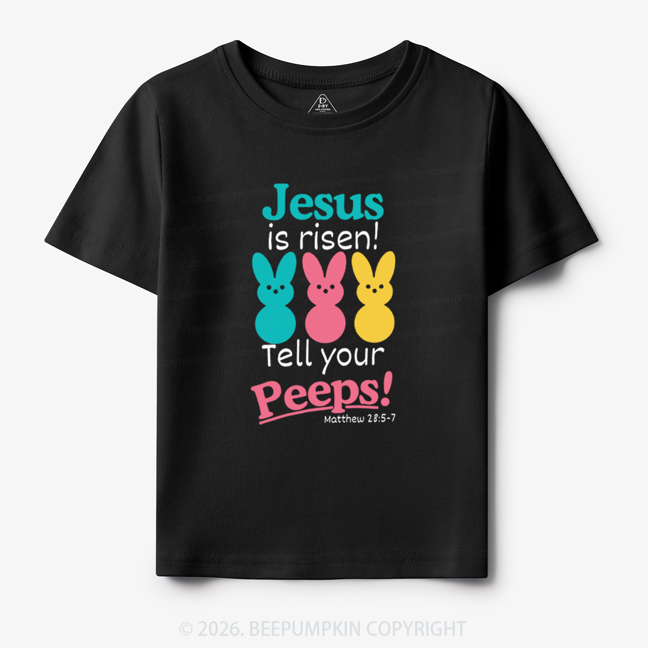 Jesus Is Risen Tell Your Peeps Funny Toddler&Kid's Tees