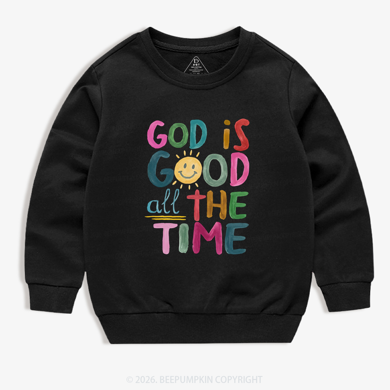 God is Good All The Time Kid's Sweatshirt