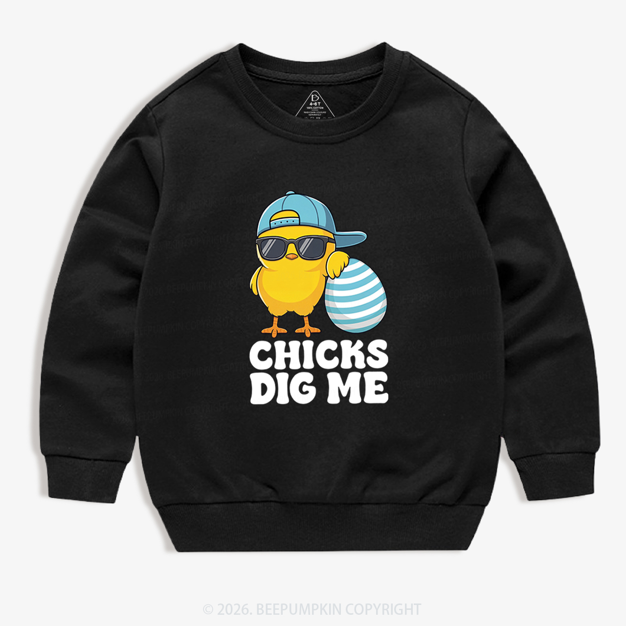 Chicks Dig Me Easter Kid's Sweatshirt