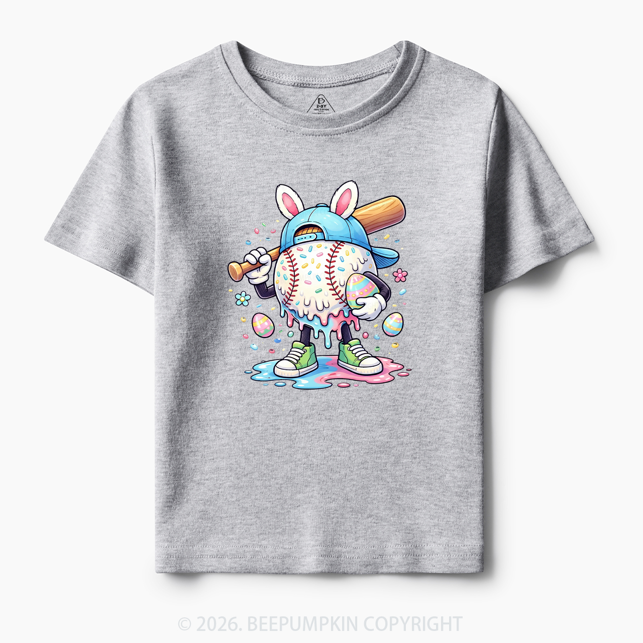 Easter Baseball Drip Toddler&Kid's Tees