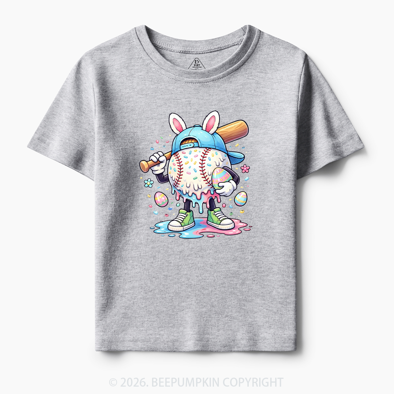 Easter Baseball Drip Toddler&Kid's Tees