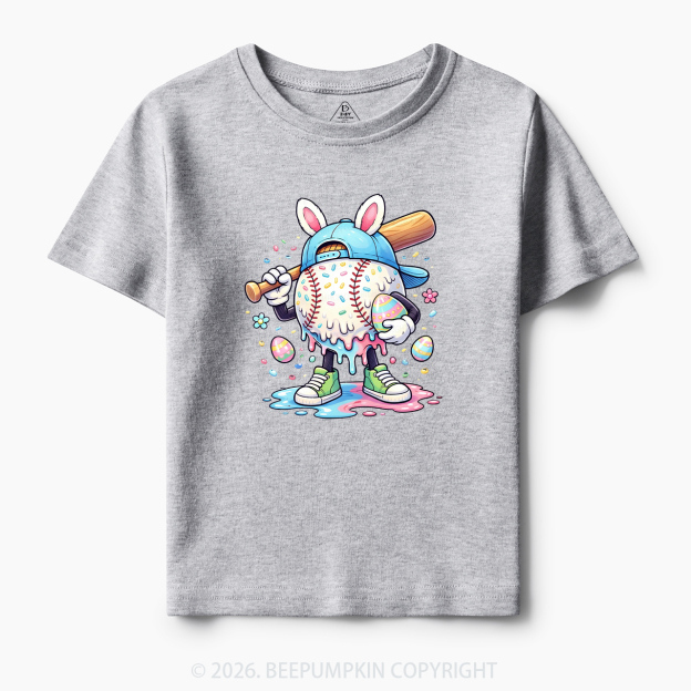 Easter Baseball Drip Toddler&Kid's Tees