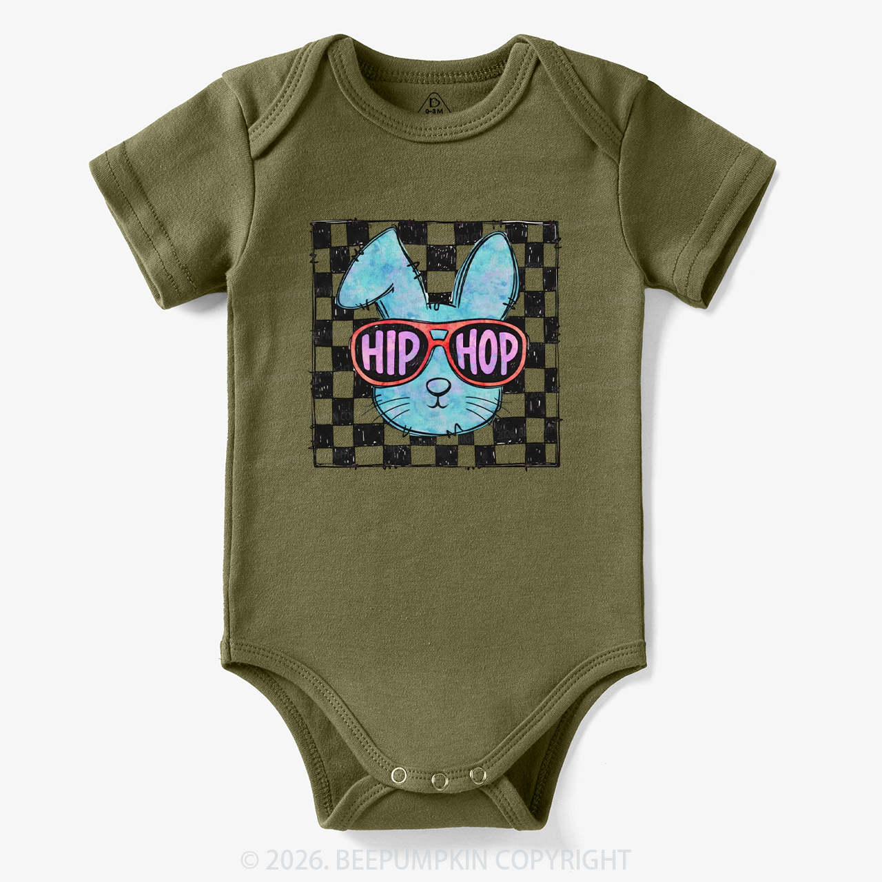 Hip Hop Bunny Easter Bodysuit