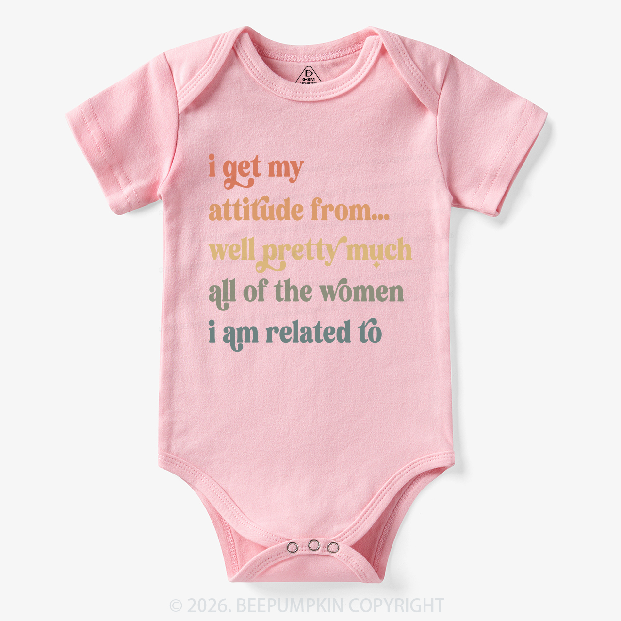 I Get My Attitude From All The Women I Am Related To Bodysuit