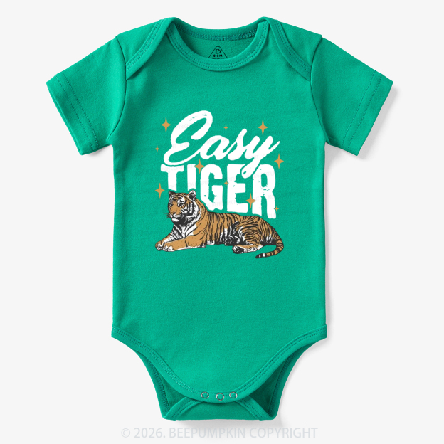 Retro Easy Tiger Funny Animal Bodysuit