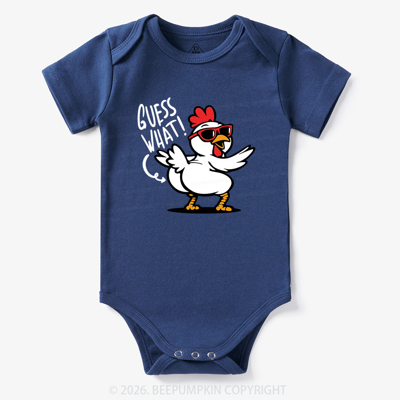 Funny Guess What Chicken Butt Bodysuit