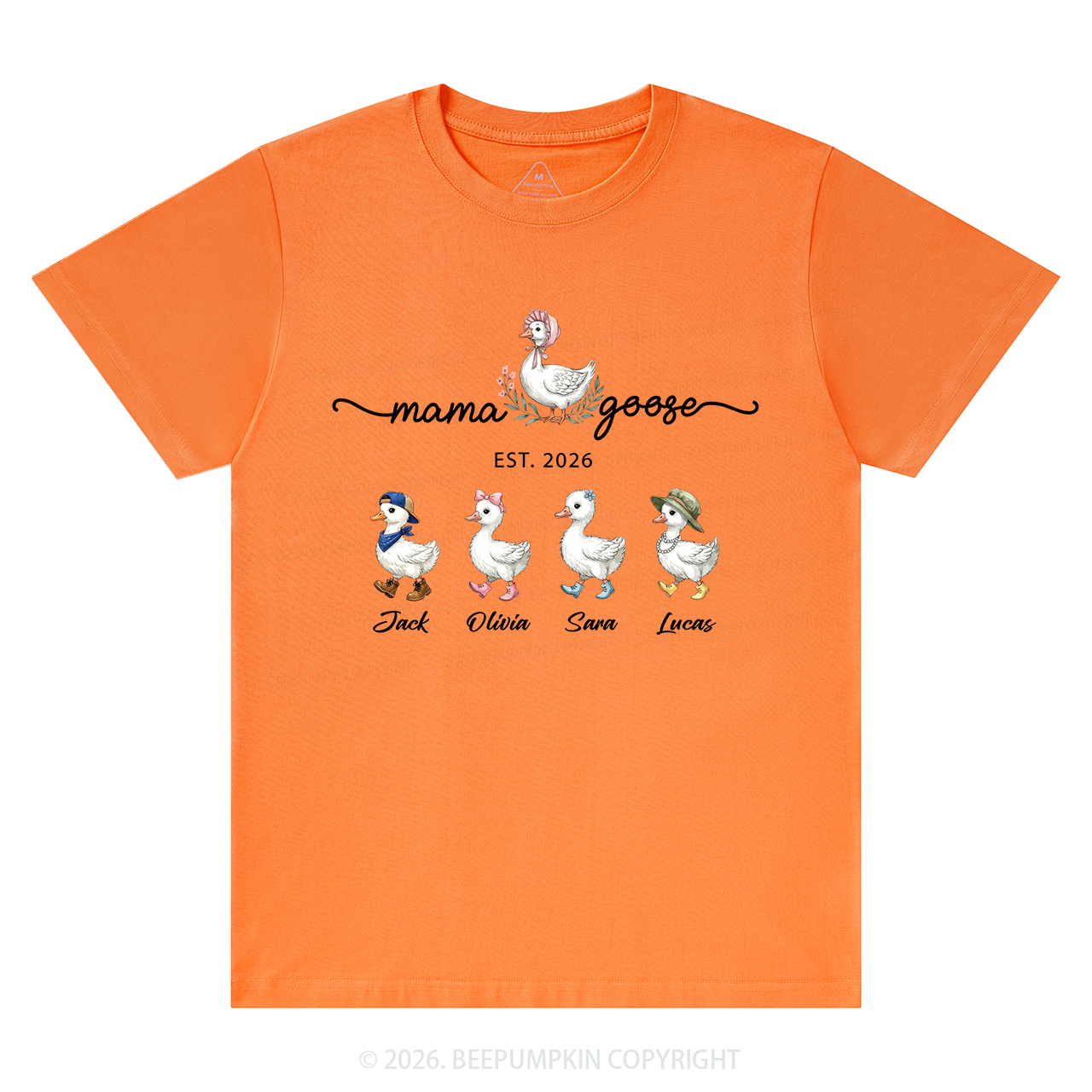 Personalized Mama Kids Names T-Shirts