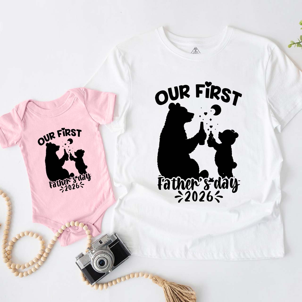 Our First Father's Day Dad&Me Matching Shirts