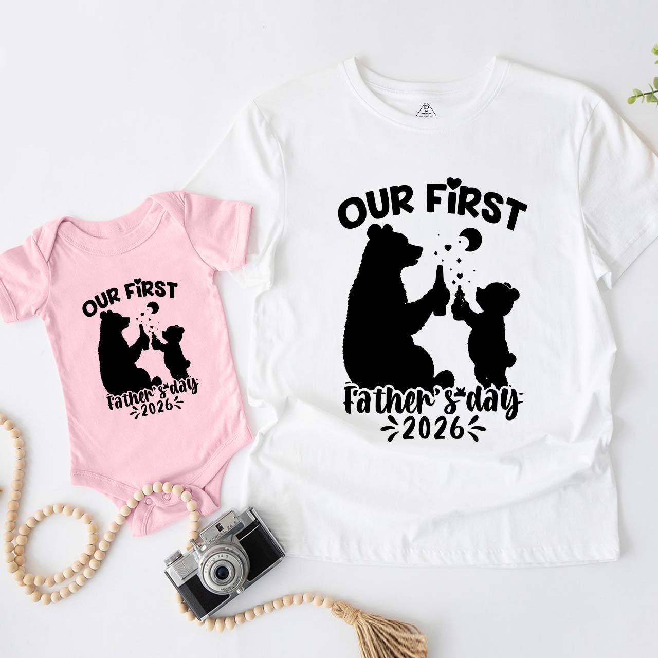 Our First Father's Day Dad&Me Matching Shirts