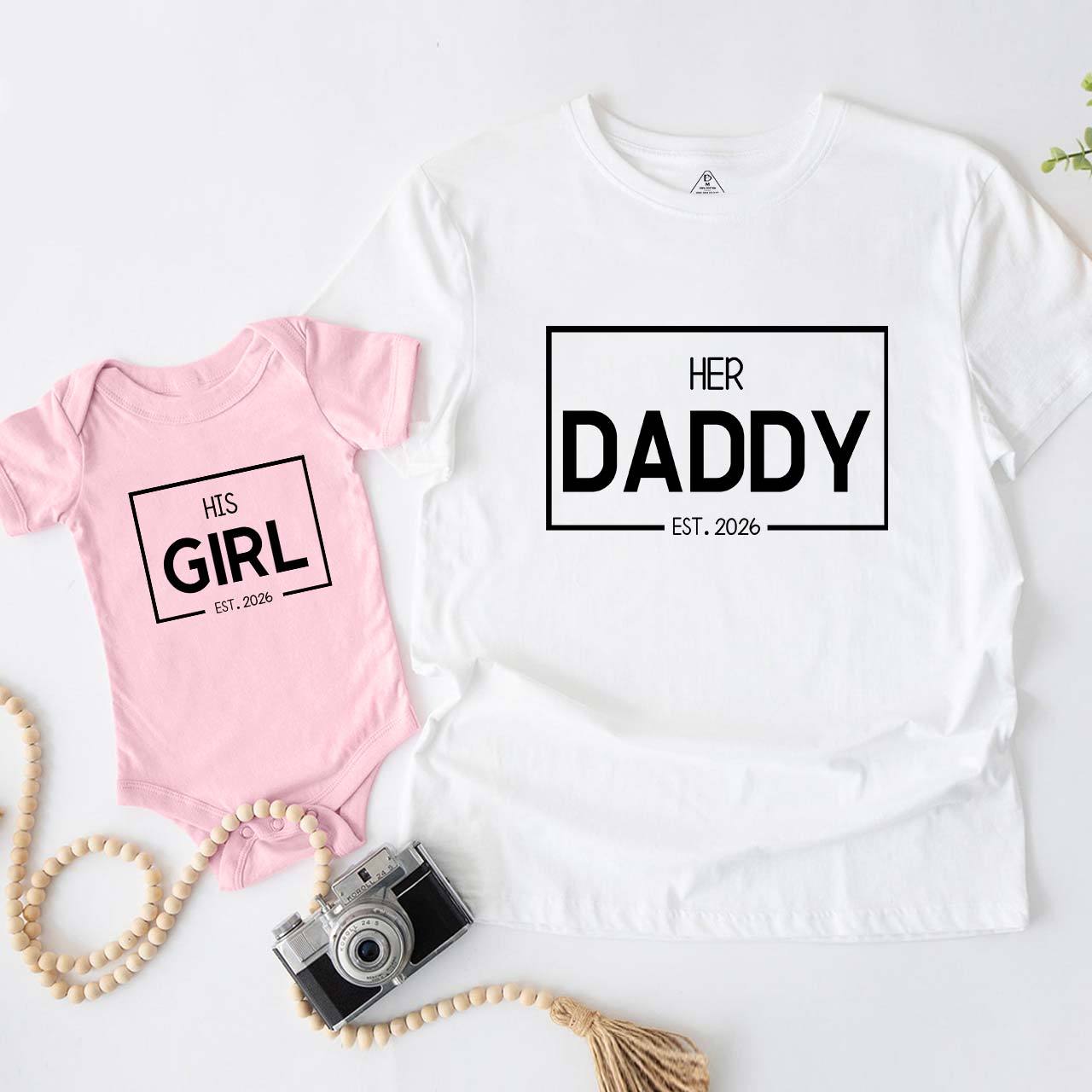 Daddy Boy Girl T-Shirts For Dad And Me